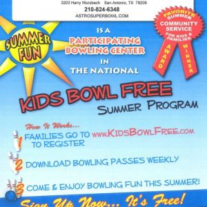 Astro Super Bowl Kids Bowl Free Summer Program