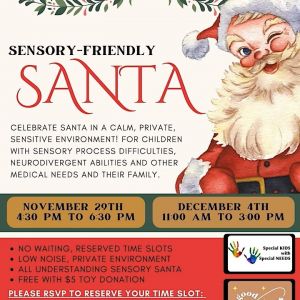 11/29 and 12/04 - Goodtimes Event Sensory Friendly Santa