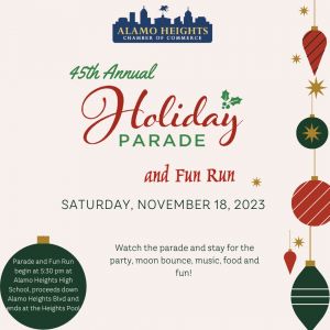 11/18 - The 45th Annual Alamo Heights Holiday Parade and Fun Run