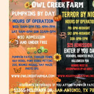 09/28-11/03 Owl Creek Farm Fall Fun