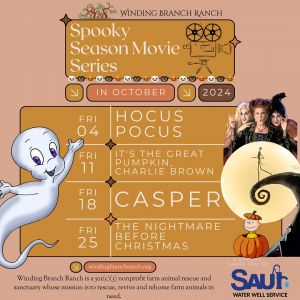 10/14-10/25 Winding Branch Ranch Pumpkin Patch - Spooky Season Movie Series