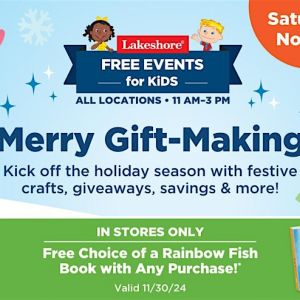 11/30 - Merry Gift-Making at Lakeshore Learning