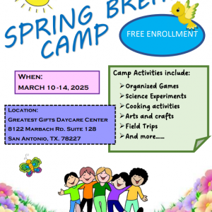 Greatest Gifts Daycare Center and Youth Programs - Spring Break Camp