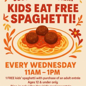Bud Jones - Kids Eat Free Spaghetti