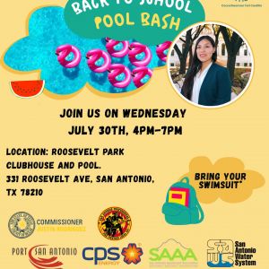 07/30 District 5 - Back to School Pool Bash at Roosevelt Park