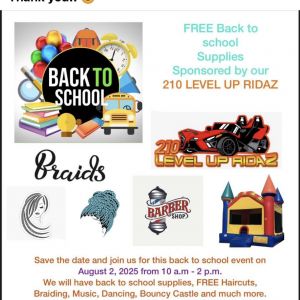 08/02 - 210 Level Up Ridaz - Back to School Backpack Giveaway