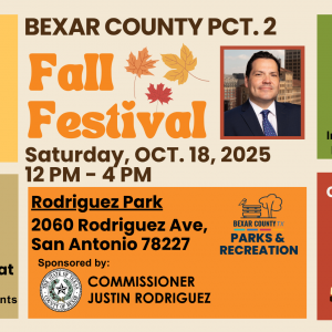 10/18 Bexar County Pct. 2 Fall Festival at Rodriguez Park
