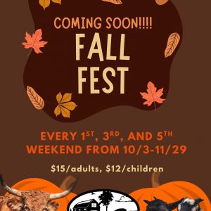 10/04 - 11/29 Calvary Farms Fall Fest