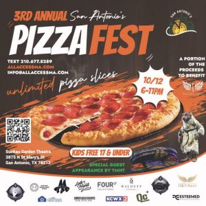 10/12 San Antonio Pizza Festival at Sunken Garden Theatre