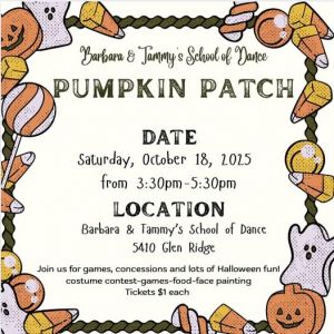 10/18 Barbara & Tammy's School of Dance - Pumpkin Patch Event