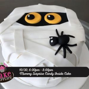10/30 Over the Top Cake Supplies - Mummy Surprise Candy Inside Cake
