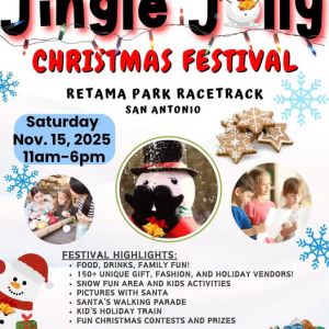 11/15 Jingle Jolly Christmas Festival at Retama Park