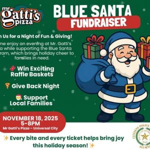 11/18 Mr. Gatti's Universal City - Blue Santa