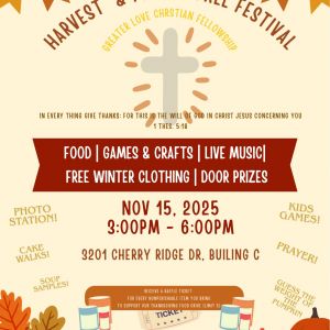 11/15 Greater Love Christian Fellowship  - Harvest & Praise Fall Festival