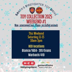 11/15 San Antonio Fire Dept. Toy Drive