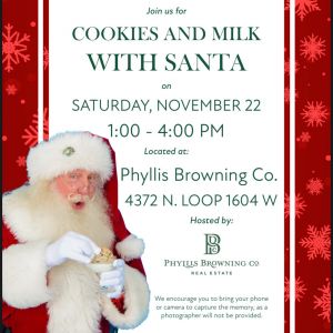 11/22 Phyllis Browning Co - Cookies with Santa