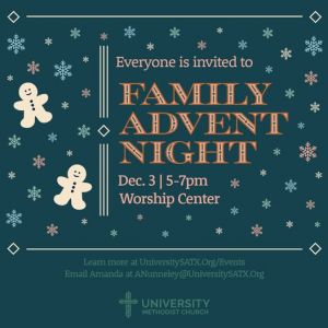 12/03 University Methodist Church - Family Advent Night