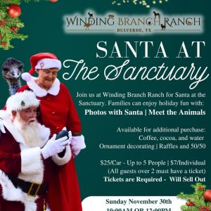 11/30 Winding Branch Ranch - Santa at the Sanctuary