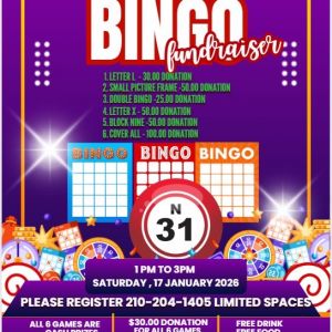 01/17 A New Life for a New Generation -  New Year Community Bingo Fundraiser