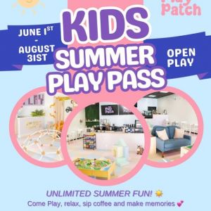 06/01 - 08/31 The Play Patch - Kids Summer Play Pass