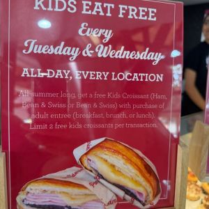 06/17 - 08/12 La Panaderia - Kids Eat Free