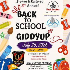 07/25 Broken & Restored Outreach Ministry - Back to School Giddyup