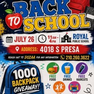 07/26 Mendoza - Back to School Giveaway at Royal Public School