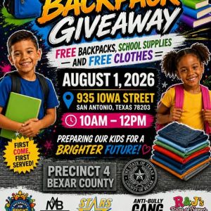 08/01 TJ Caters and Events - Backpack Giveaway