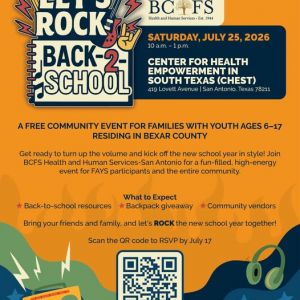 07/25 BCFS Health and Human Services - Let's Rock Back-2-School