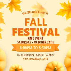 10/24 Watershed Church - Fall Fest