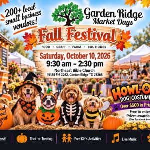 10/10 Garden Ridge Market Days - Fall Festival & Market