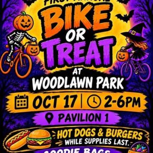10/17 Free Riders - Bike or Treat at Woodlawn Park