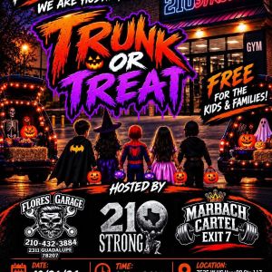 10/24 TxBros Jerky - Trunk or Treat at 210 Strong Gym