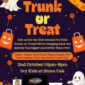 10/02 Ivy Kids Stone Oak - Trunk or Treat