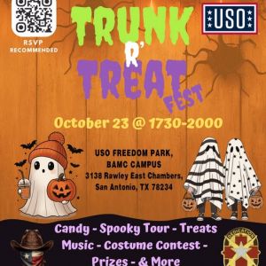10/23 USO San Antonio - Trunk R Treat Fest at USO Freedom Park (BAMC Campus)