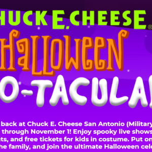 09/28 -11/01 Chuck E. Cheese Halloween Boo-tacular