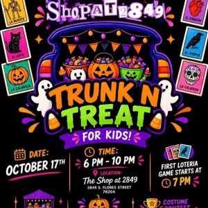10/17 The Shop at 2849 - Trunk or Treat