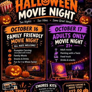 10/16 Rustic Gardens Event Center - Halloween Movie Night